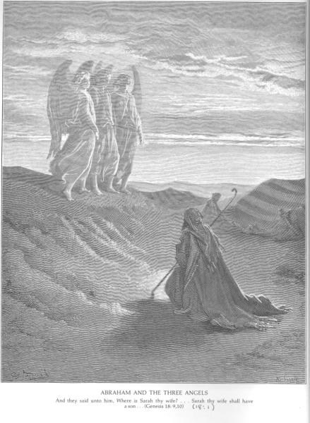 Dore Abraham and the three angels